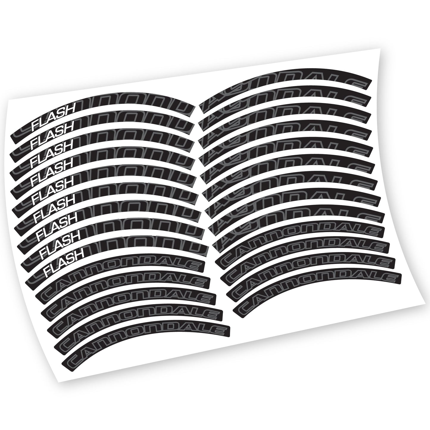 Stickers Cannondale Flash compatibles Autocollants roues VTT