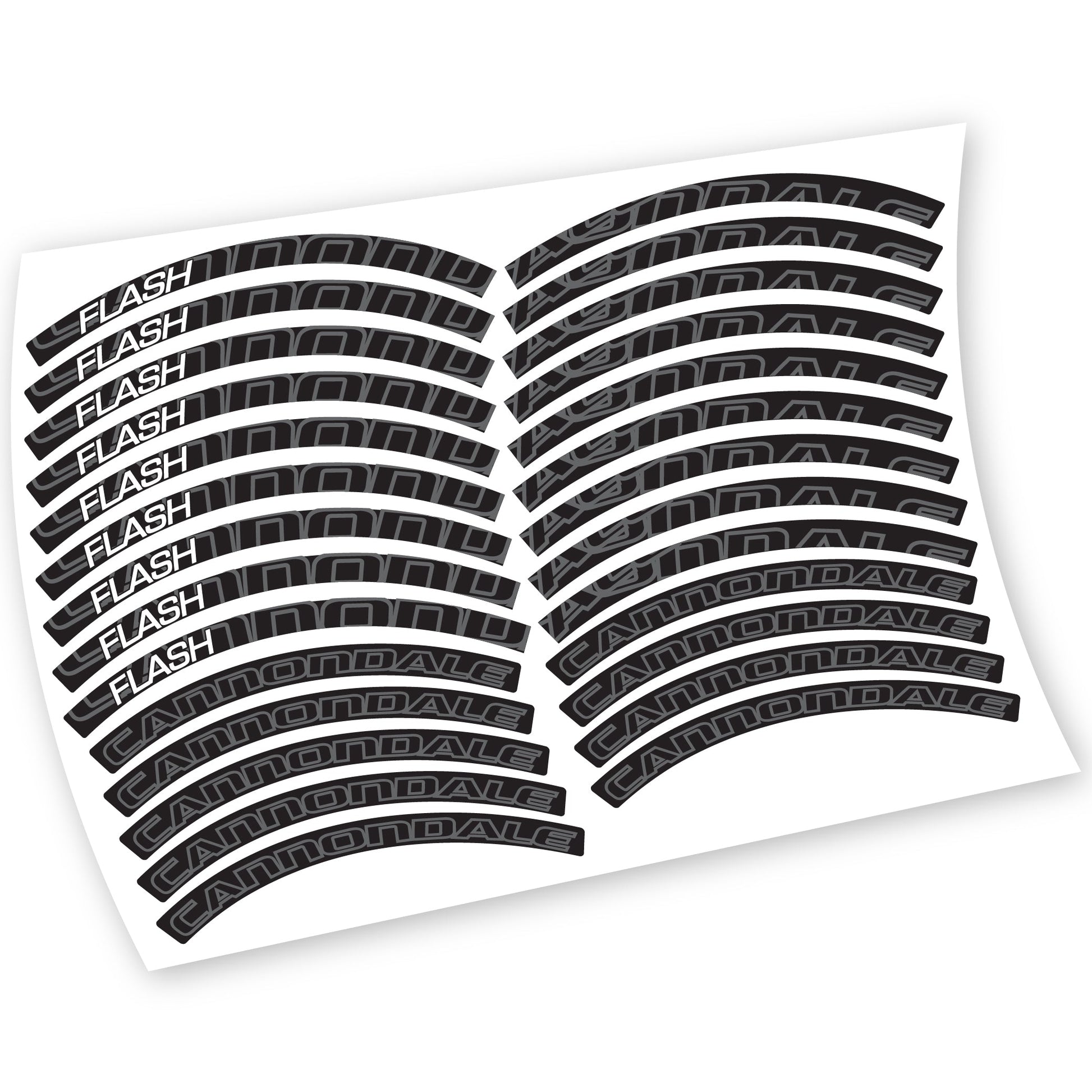 Stickers Cannondale Flash compatibles Autocollants roues VTT