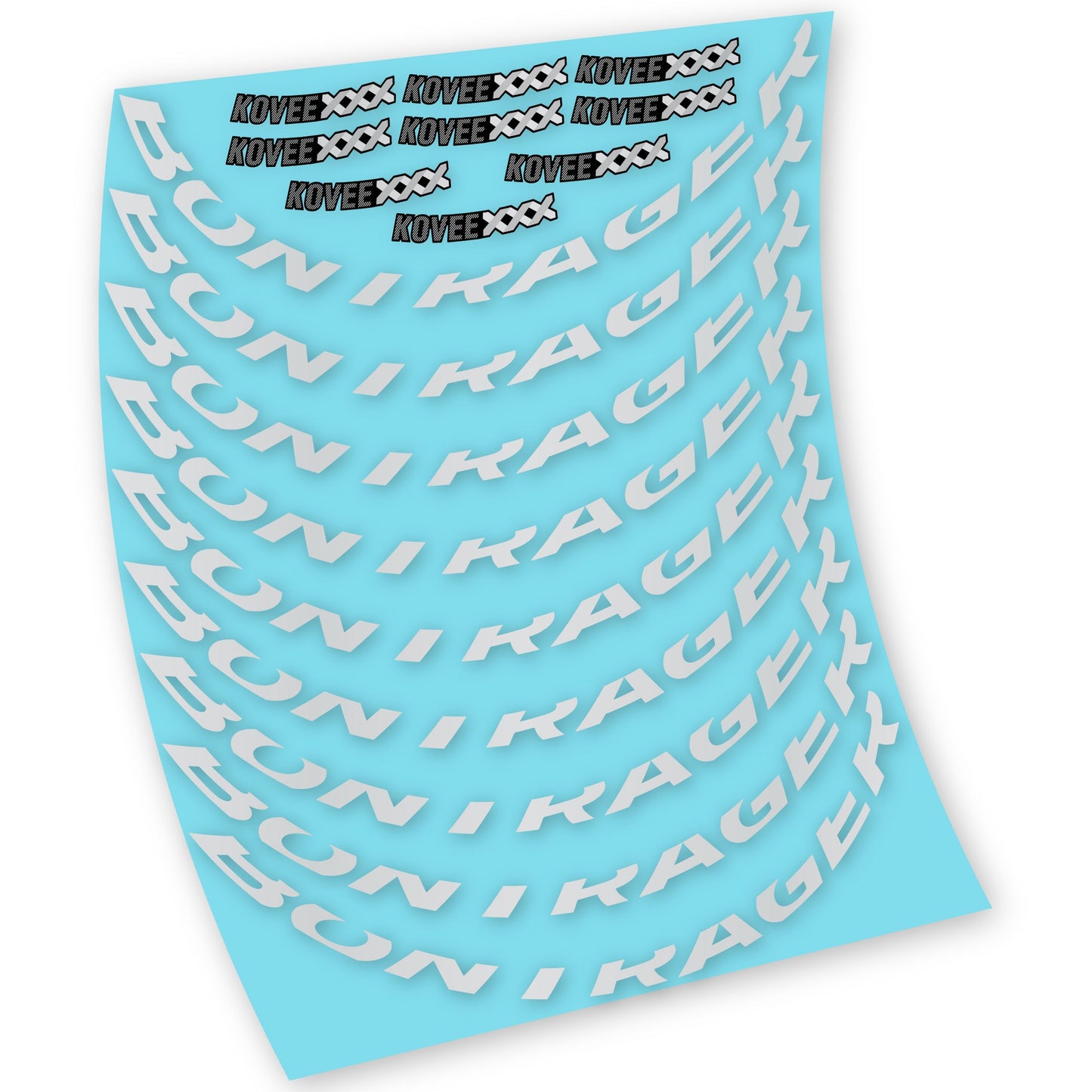 Stickers Bontrager Kovee XXX compatibles Autocollants roues VTT
