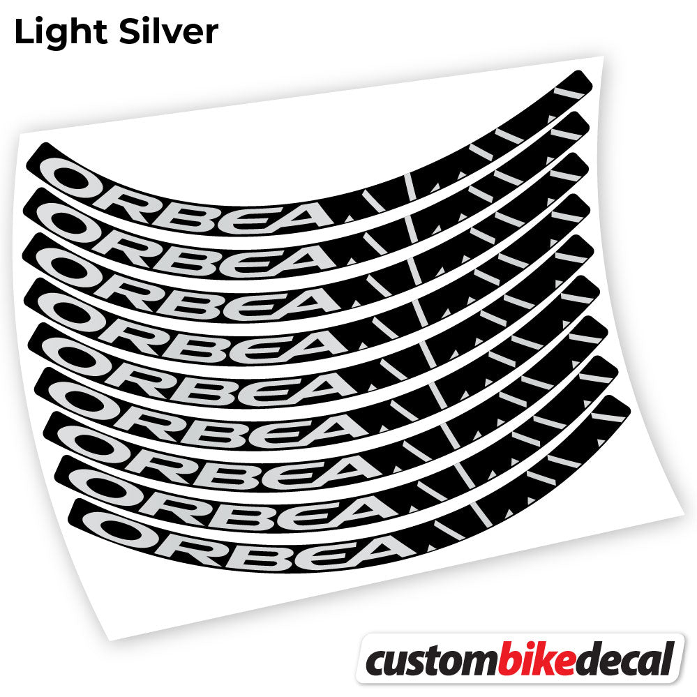 Light Silver decal for Orbea Alma MTB wheel – bike sticker vinyl