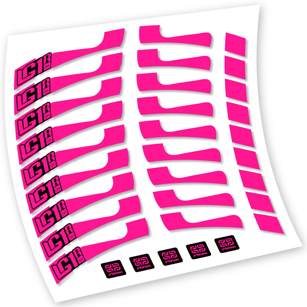 Stickers EThirteen LG1 DH compatibles Autocollants roues VTT