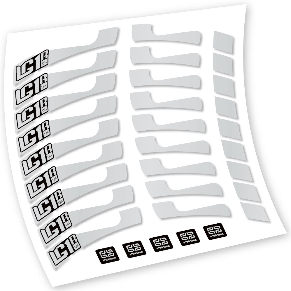 Stickers EThirteen LG1 DH compatibles Autocollants roues VTT