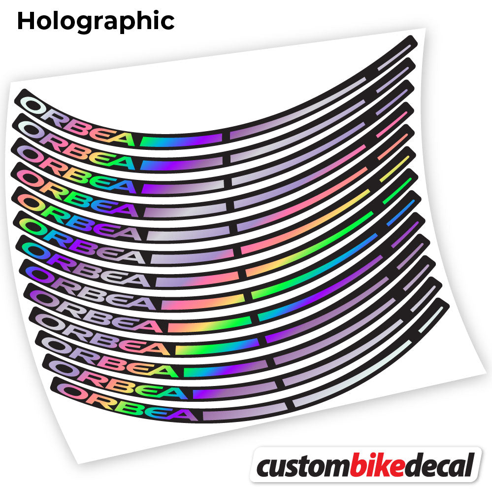 Hollographic decal for ORBEA MTB wheel – bike sticker vinyl