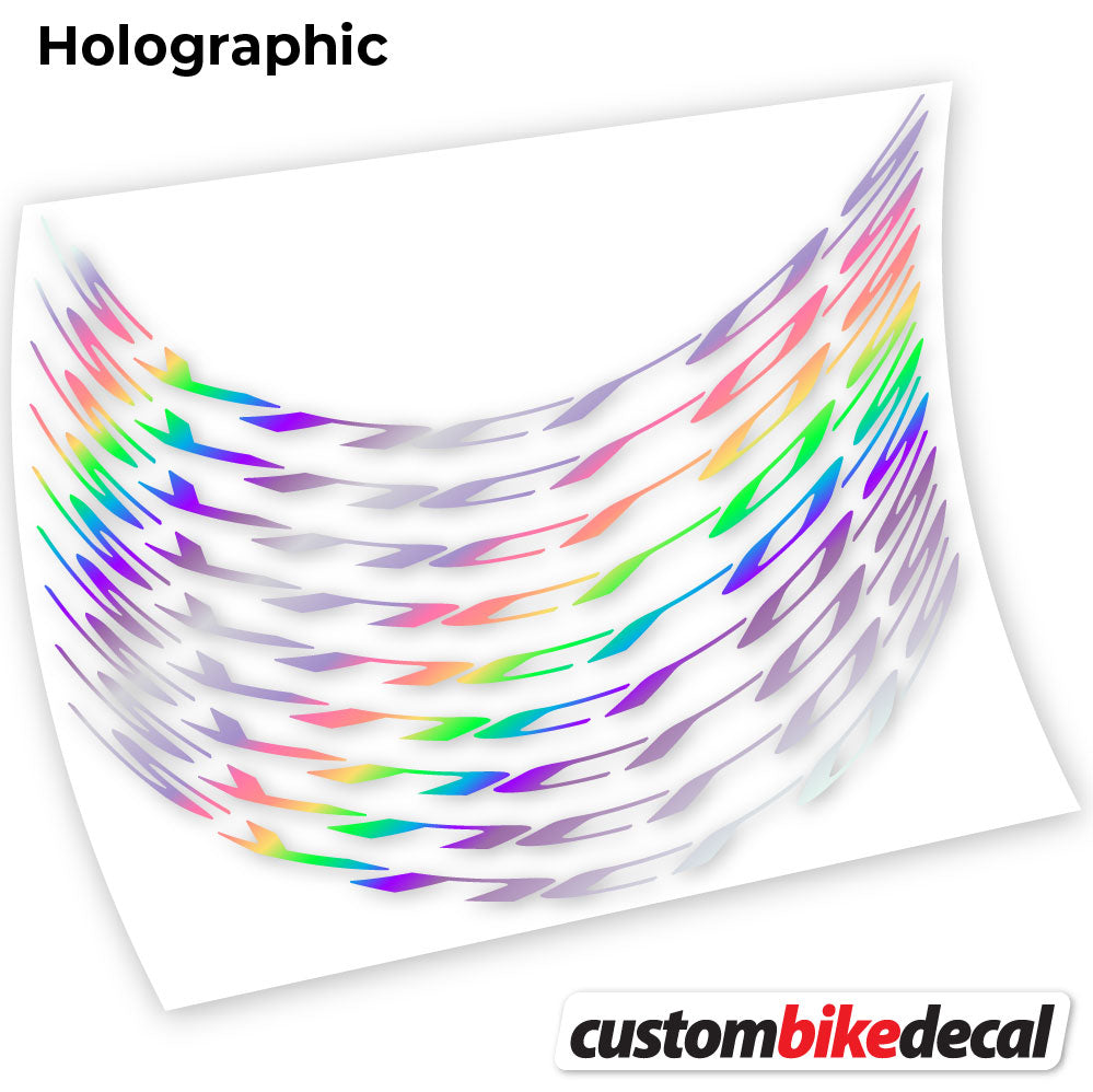 Hollographic decal for Syncross MTB wheel – bike sticker vinyl