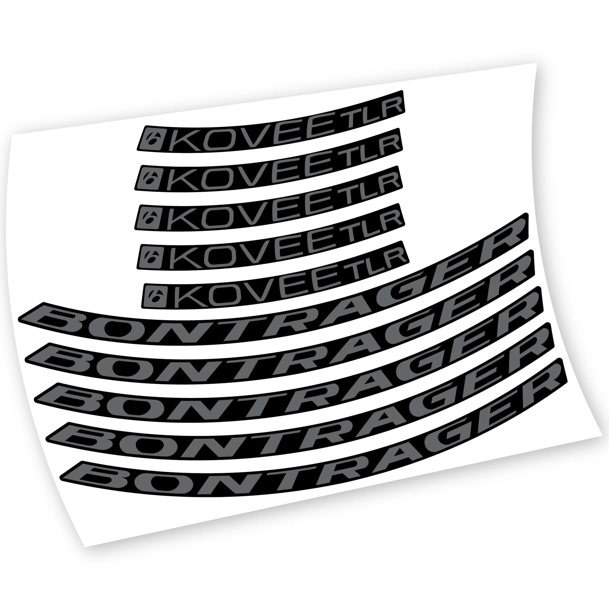Stickers Bontrager Kovee TLR 2021 compatibles Autocollants roues VTT