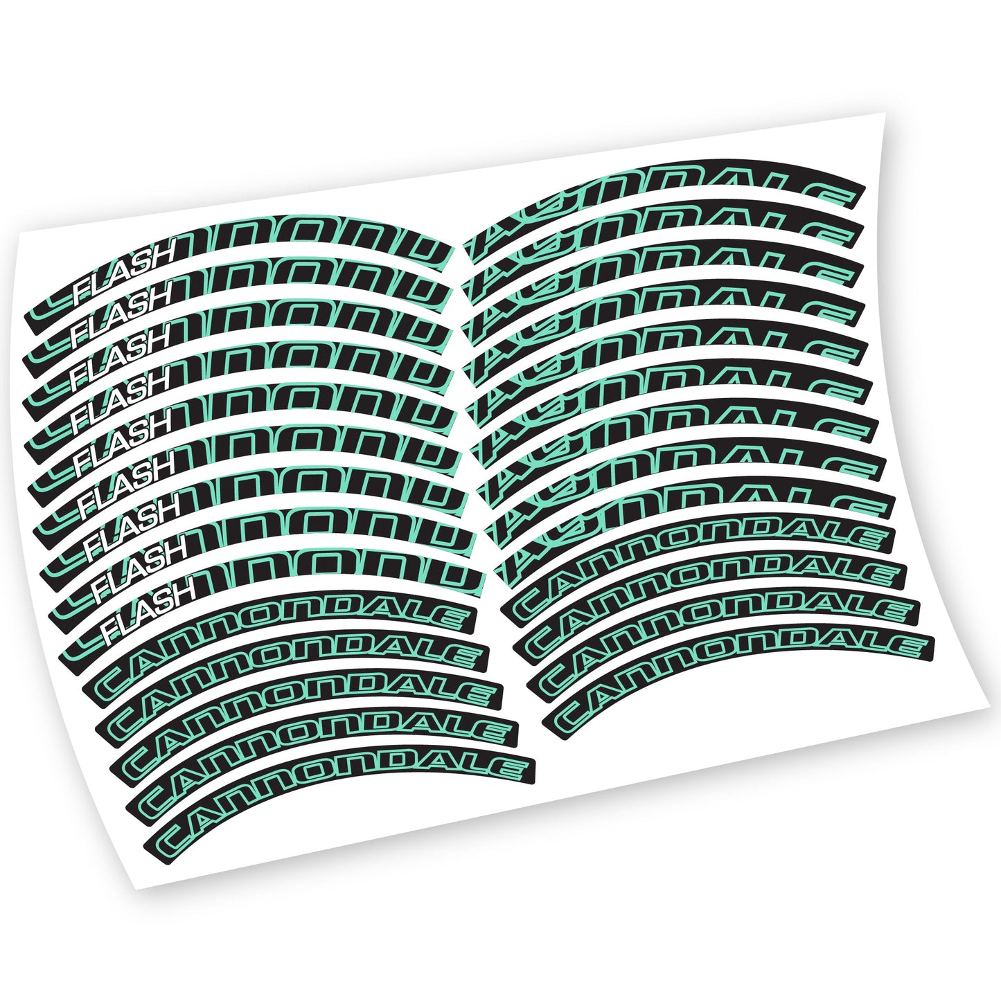 Stickers Cannondale Flash compatibles Autocollants roues VTT