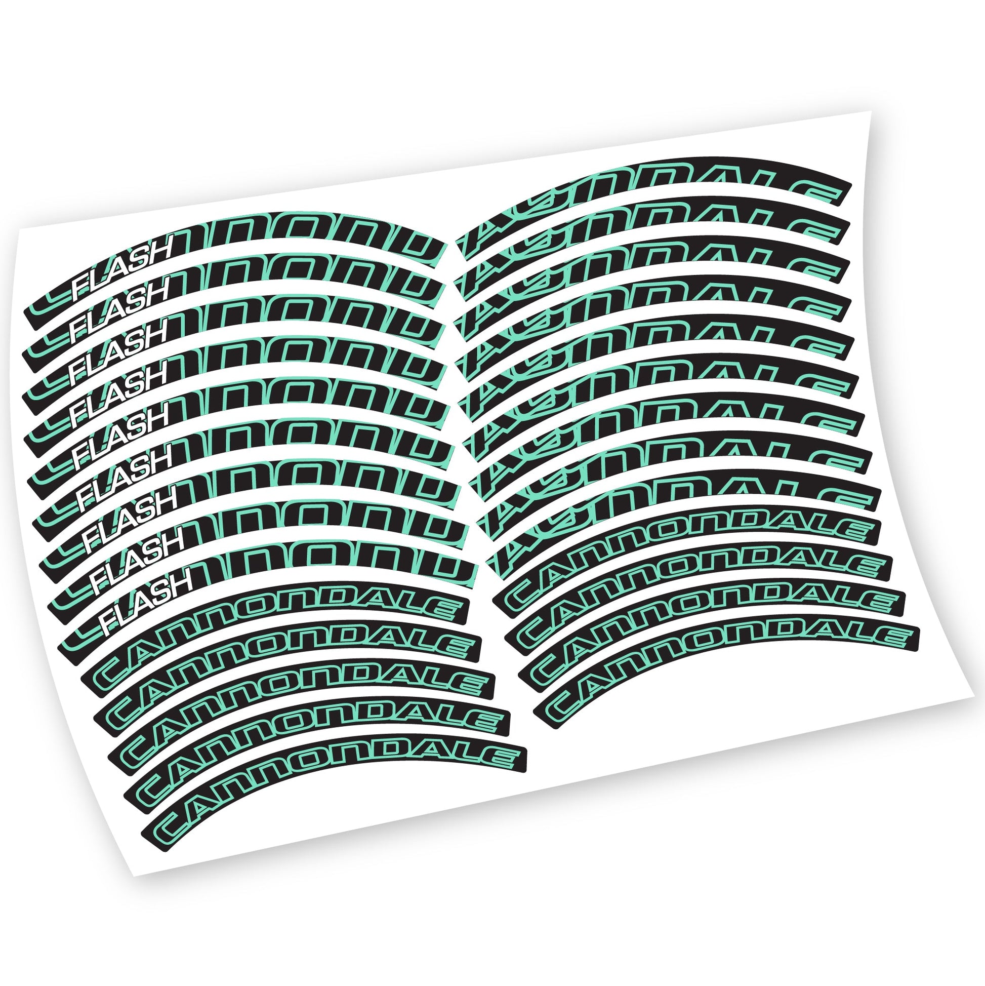 Stickers Cannondale Flash compatibles Autocollants roues VTT