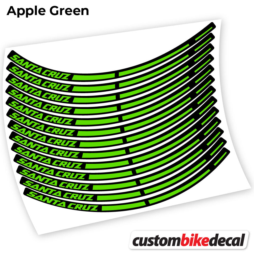 Apple Green decal for Santa Cruz Bikes Sticker Vinil MTB wheel – bike sticker vinyl