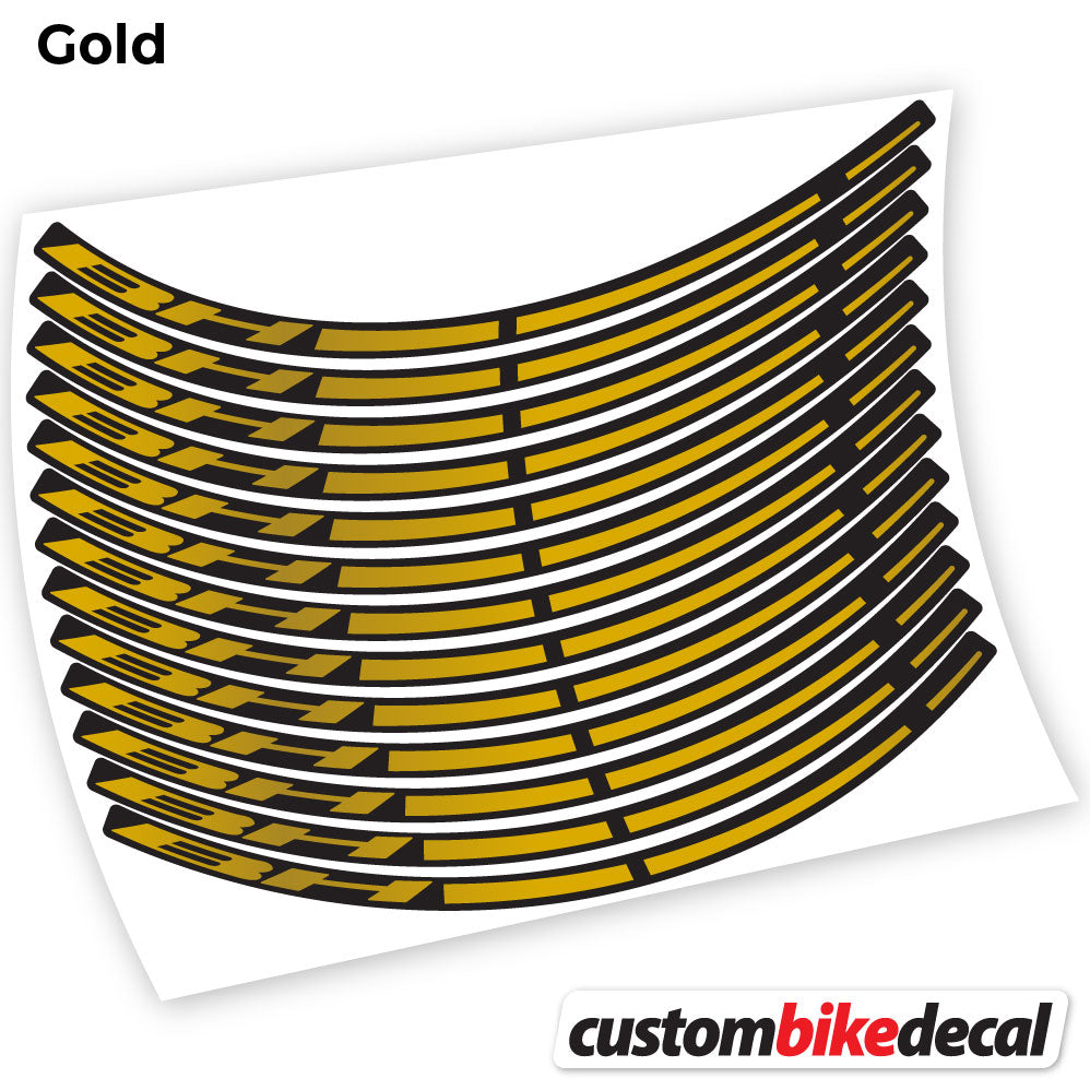 Gold decal for BH MTB wheel – bike sticker vinyl