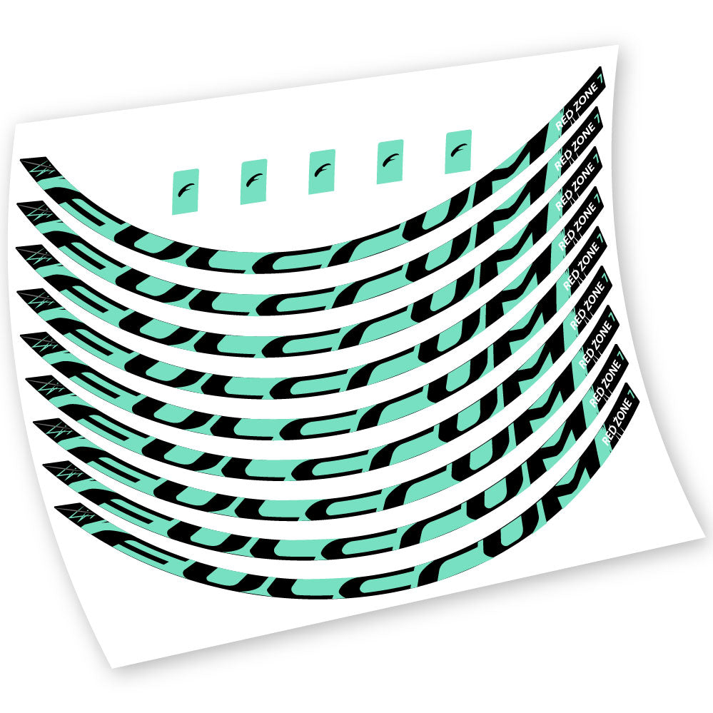 Stickers Fulcrum Red Zone 7 compatibles Autocollants roues VTT