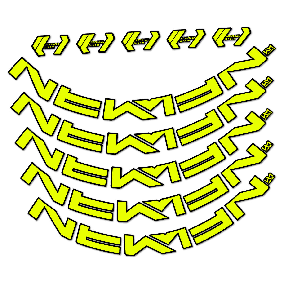 Stickers roue VTT Newmen Advanced SL X.R.36 Vonoa autocollant vinyle