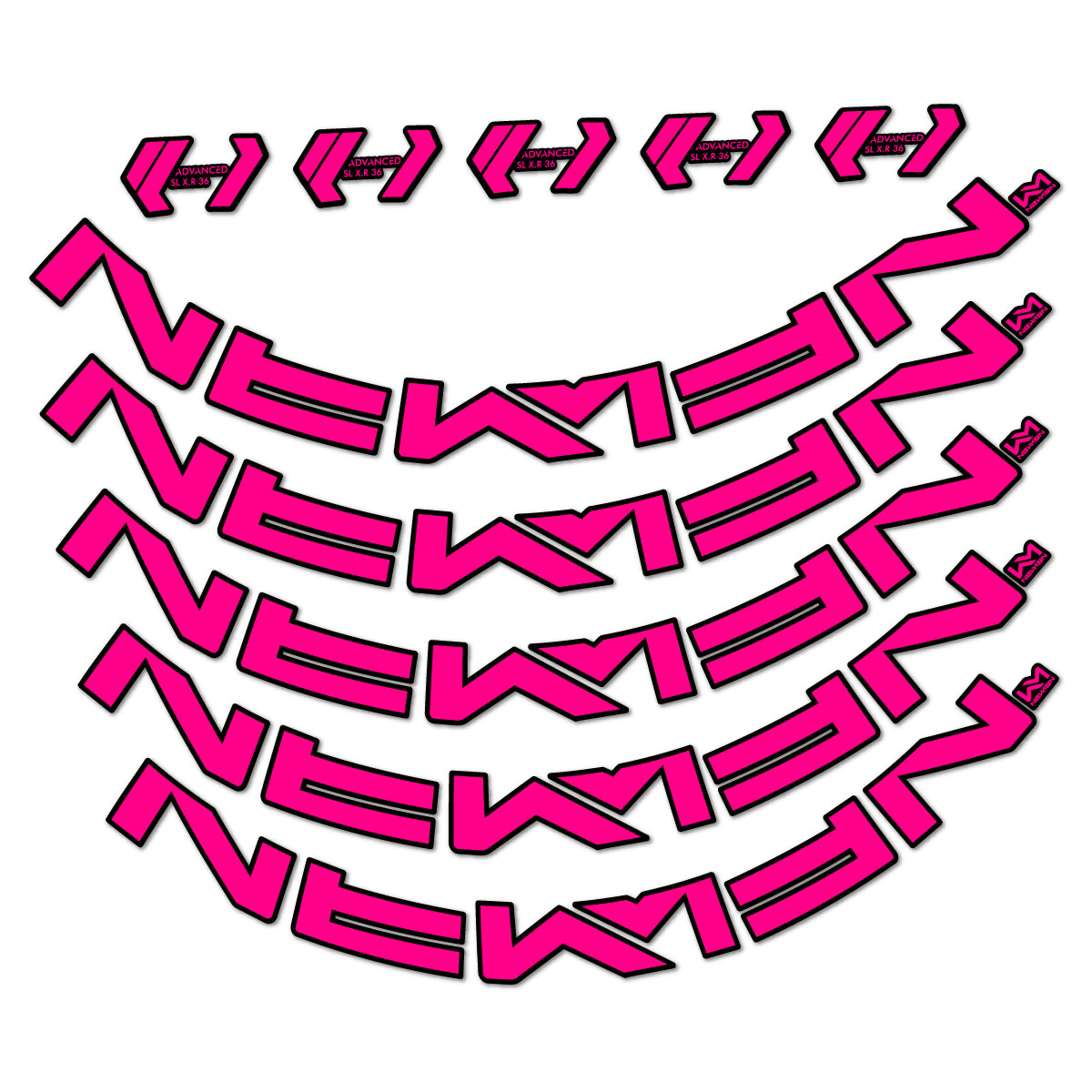 Stickers roue VTT Newmen Advanced SL X.R.36 Vonoa autocollant vinyle