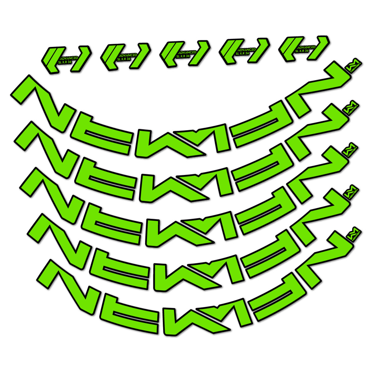 Stickers roue VTT Newmen Advanced SL X.R.36 Vonoa autocollant vinyle