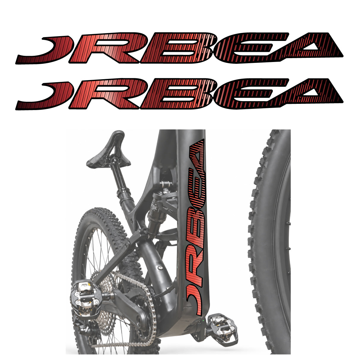 Stickers compatibles Orbea Oiz 2020 pour lettrage du tube diagonal – autocollants vinyle - Cuivre