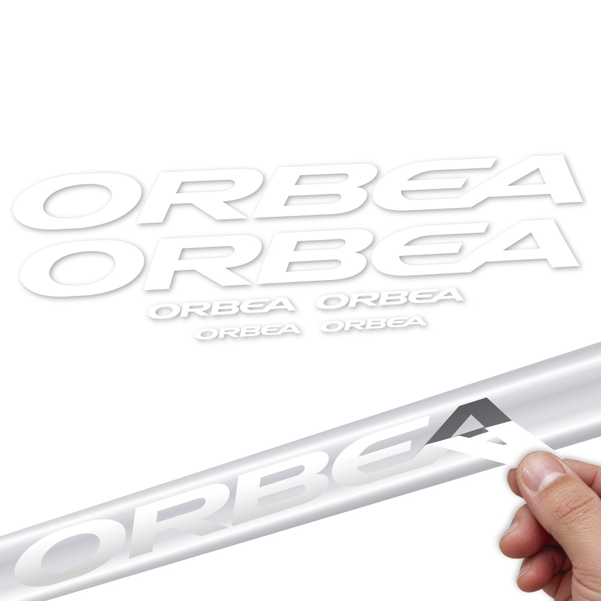 Stickers compatibles Orbea Terra Race 2022-2027 pour cadre – autocollants vinyle - Blanc