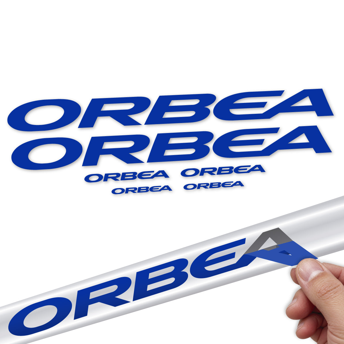 Stickers compatibles Orbea Oiz 2022-2027 pour cadre – autocollants vinyle - Bleu Outremer