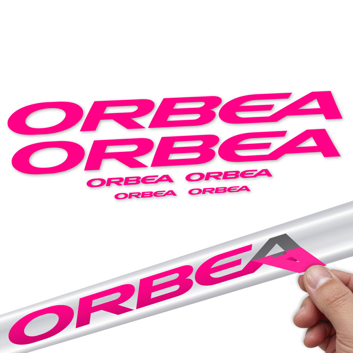 Stickers compatibles Orbea Orca 2022-2027 pour cadre – autocollants vinyle - Fuchsia