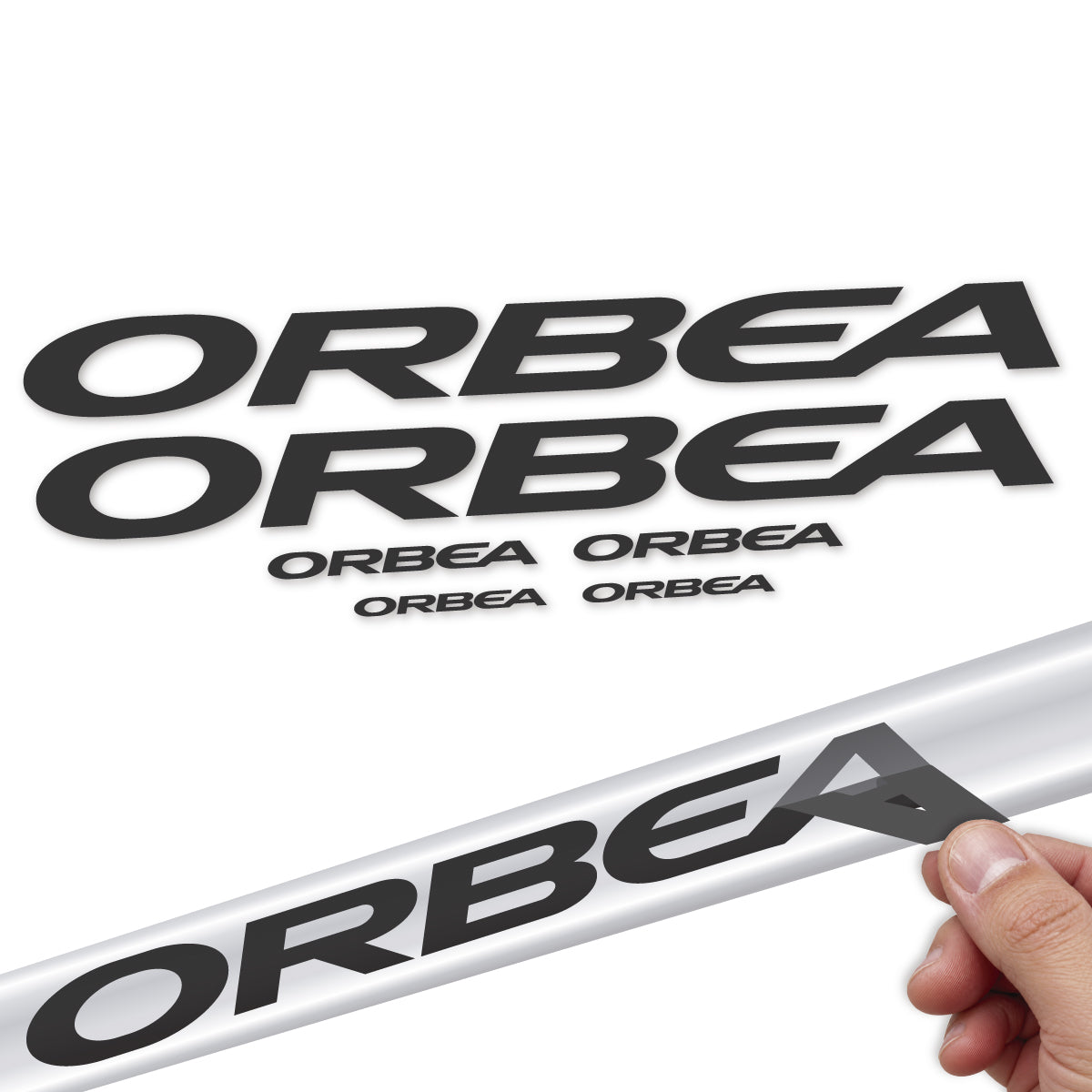 Stickers compatibles Orbea Alma 2022-2027 pour cadre – autocollants vinyle - Gris Anthracite