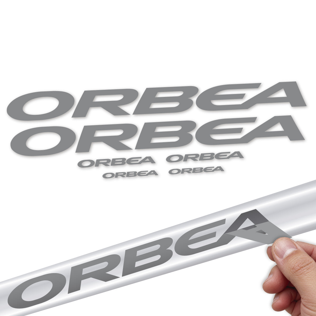 Stickers compatibles Orbea Terra Race 2022-2027 pour cadre – autocollants vinyle - Gris Souris