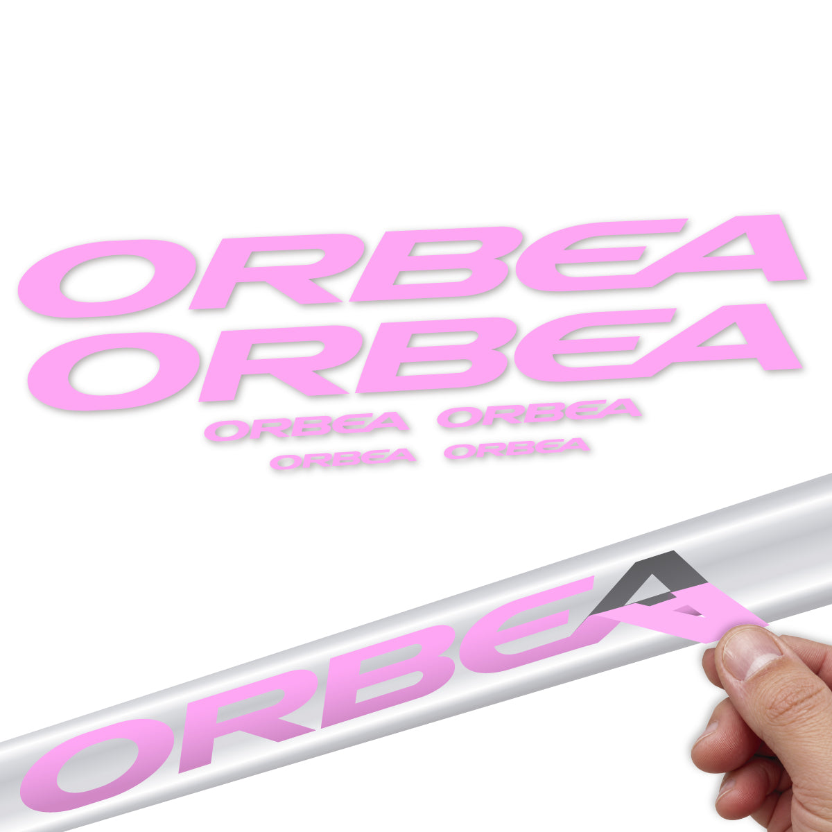 Stickers compatibles Orbea Orca 2022-2027 pour cadre – autocollants vinyle - Lilas Clair