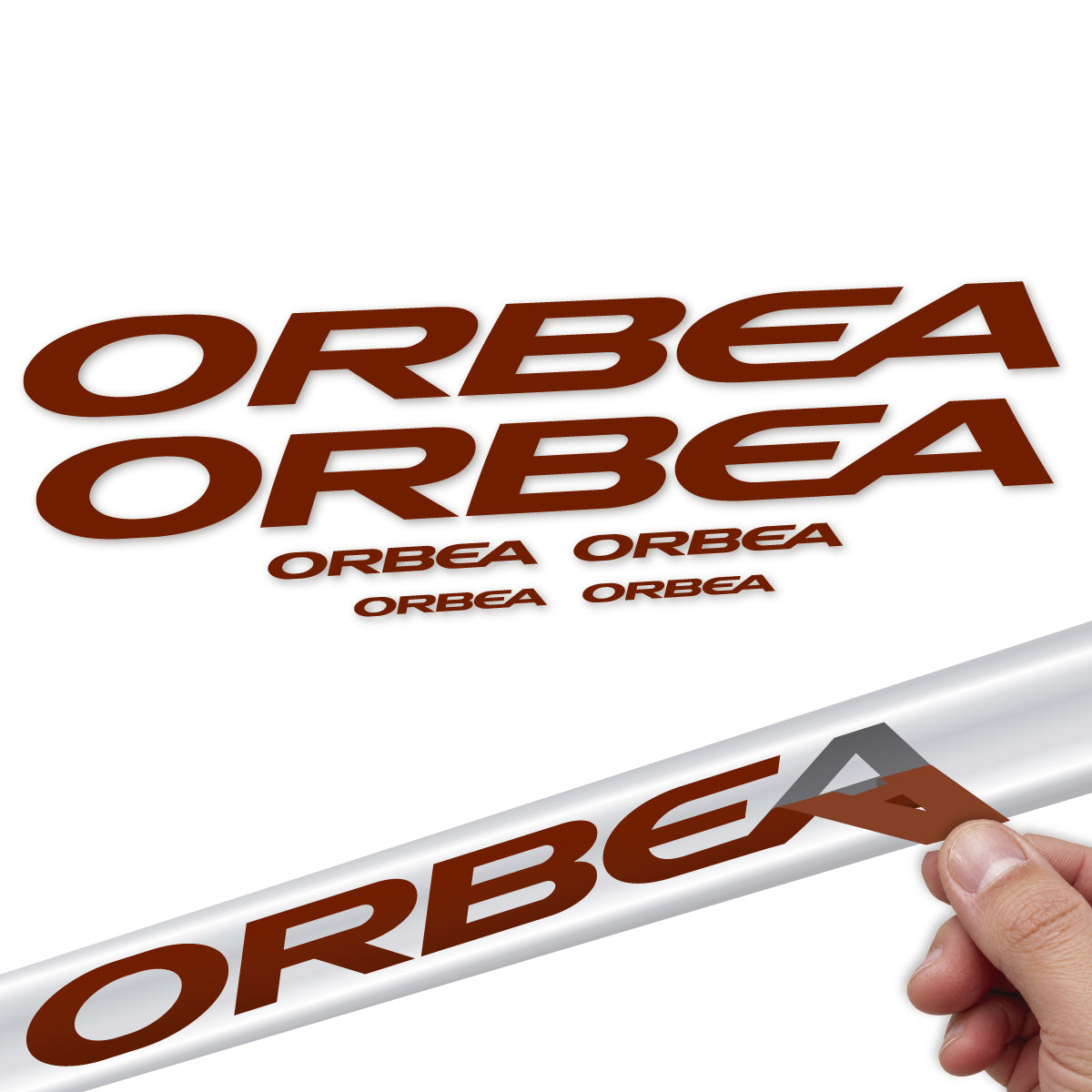 Stickers compatibles Orbea Orca 2022-2027 pour cadre – autocollants vinyle - Marron