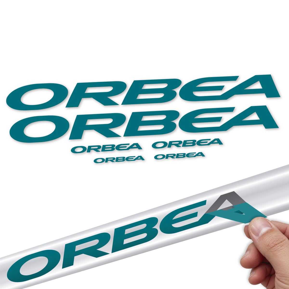 Stickers compatibles Orbea Alma 2022-2027 pour cadre – autocollants vinyle - Pétrole Foncé