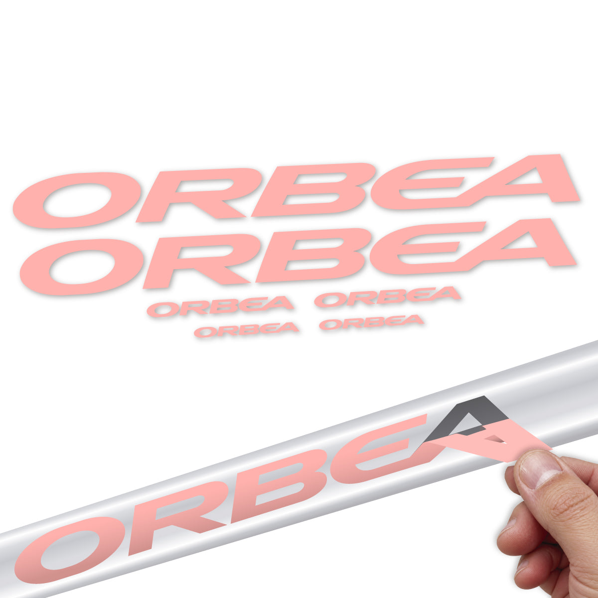 Stickers compatibles Orbea Terra Race 2022-2027 pour cadre – autocollants vinyle - Rose Saumon