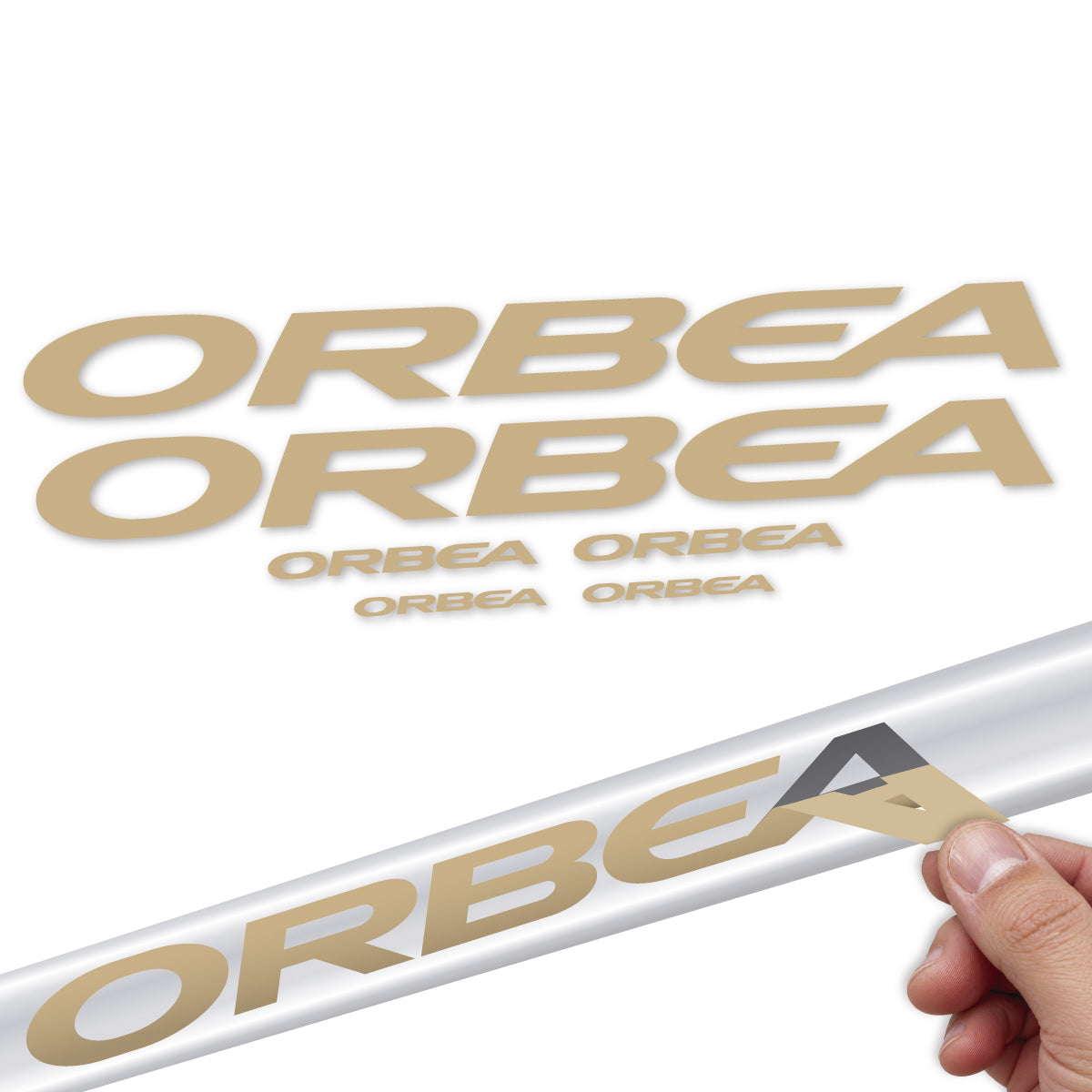 Stickers compatibles Orbea Oiz 2022-2027 pour cadre – autocollants vinyle - Sable