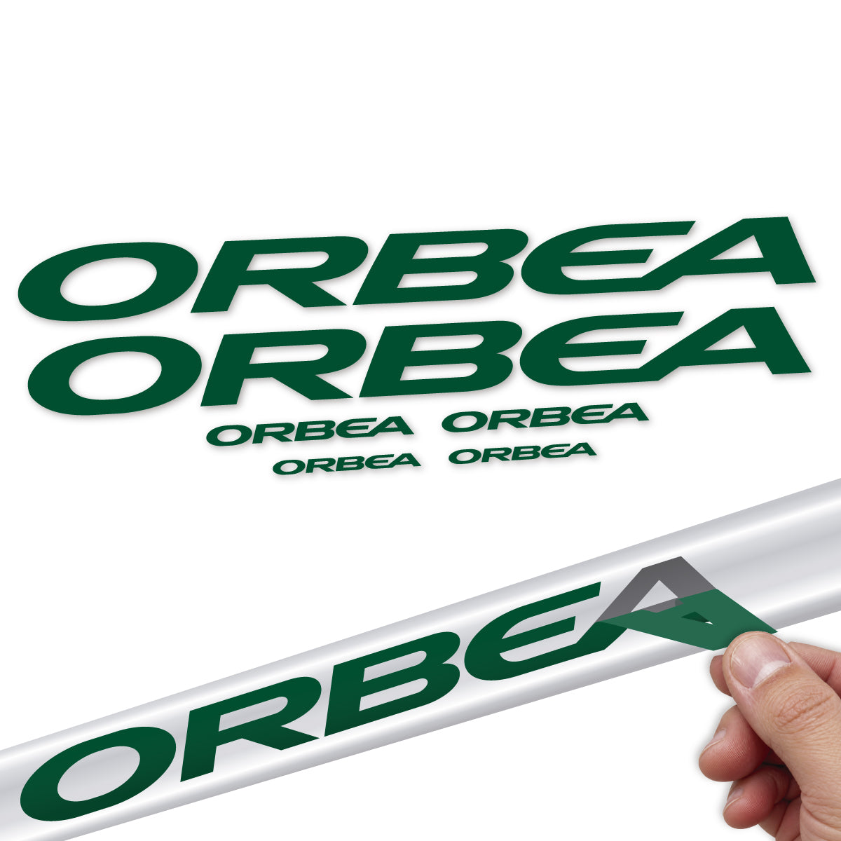 Stickers compatibles Orbea Alma 2022-2027 pour cadre – autocollants vinyle - Vert Foncé