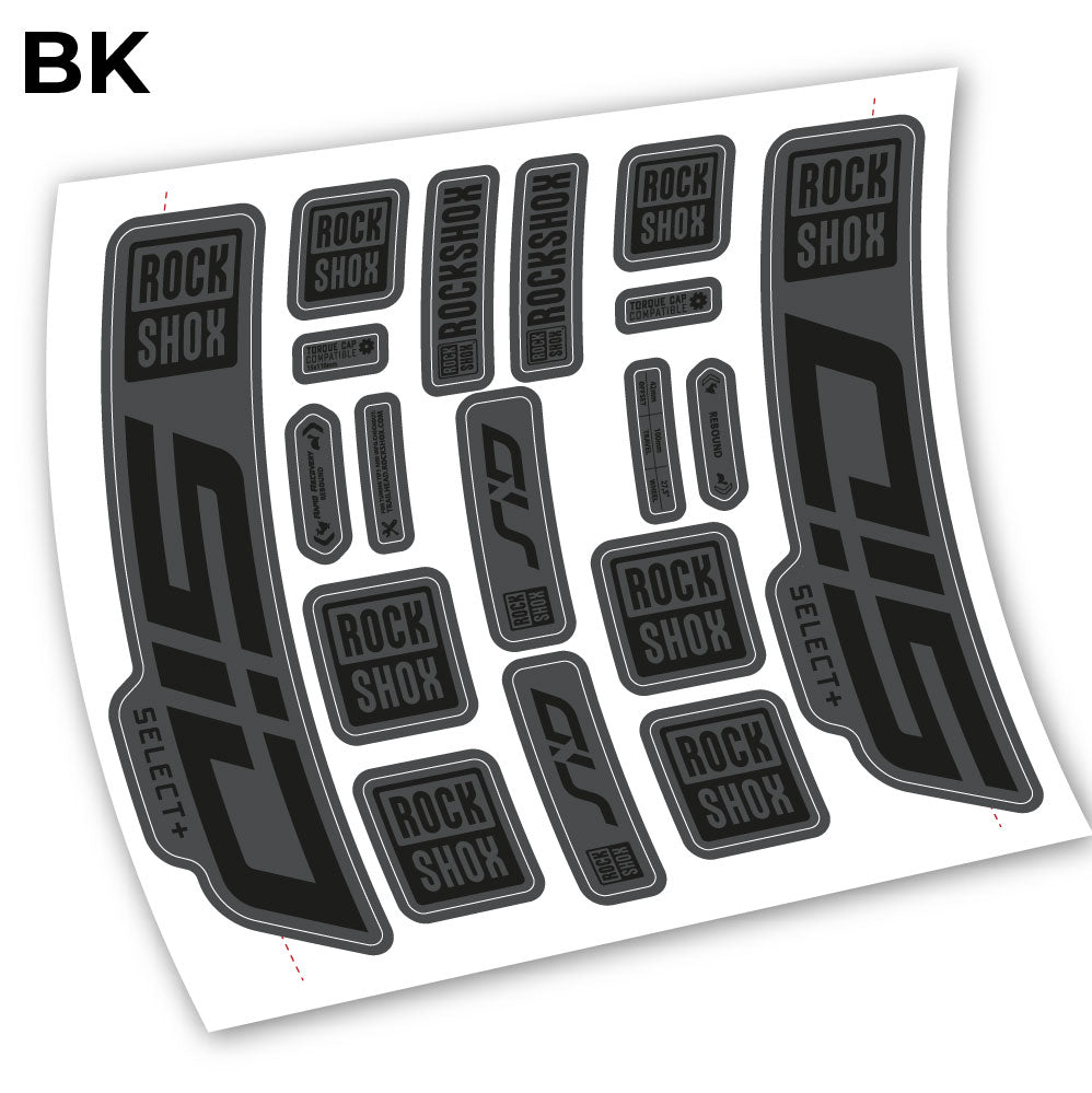 Stickers Sid Select Plus 2021 compatibles Autocollants fourche VTT