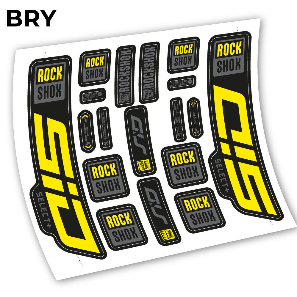 Stickers Sid Select Plus 2021 compatibles Autocollants fourche VTT