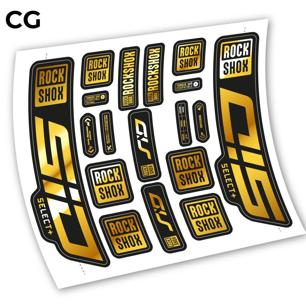 Stickers Sid Select Plus 2021 compatibles Autocollants fourche VTT