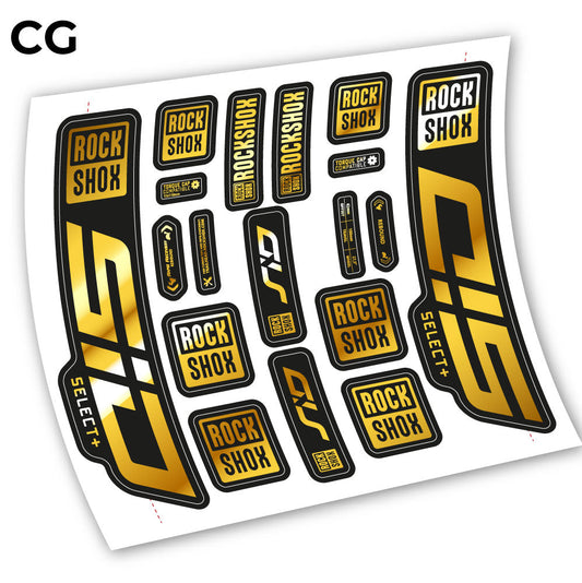Stickers Sid Select Plus 2021 compatibles Autocollants fourche VTT