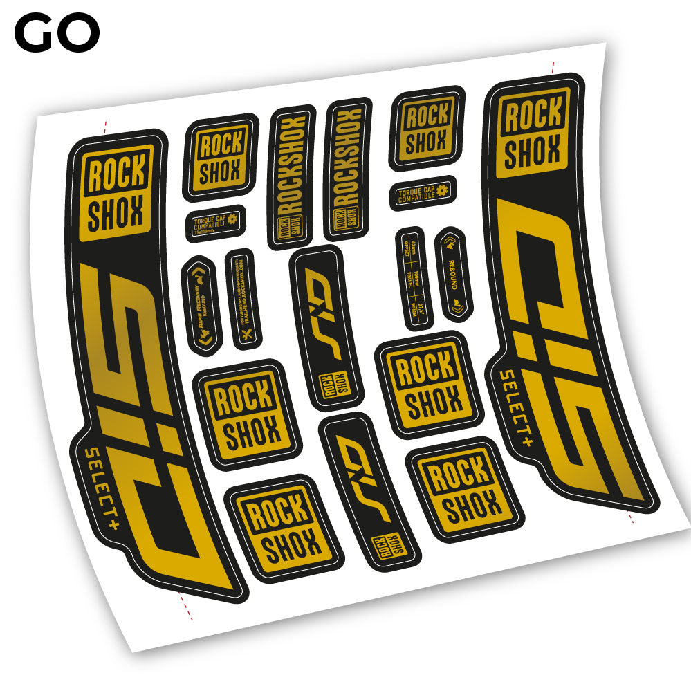 Stickers Sid Select Plus 2021 compatibles Autocollants fourche VTT
