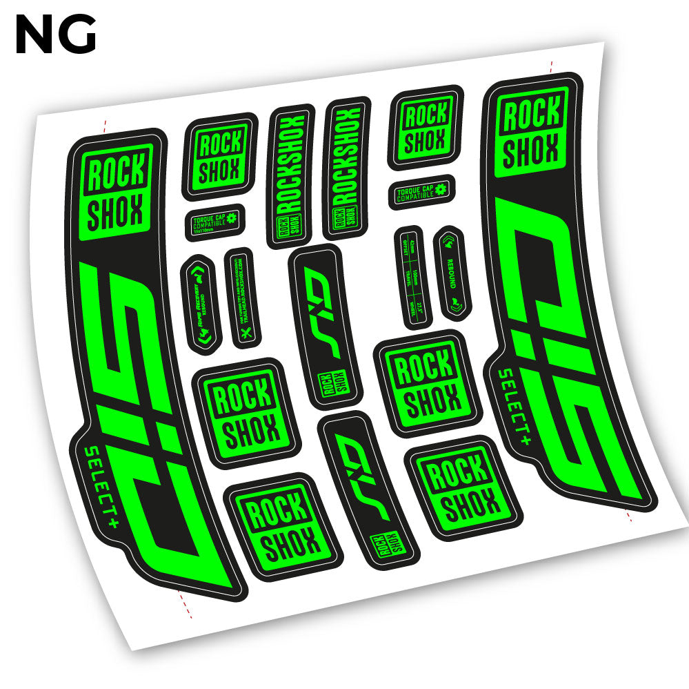 Stickers Sid Select Plus 2021 compatibles Autocollants fourche VTT