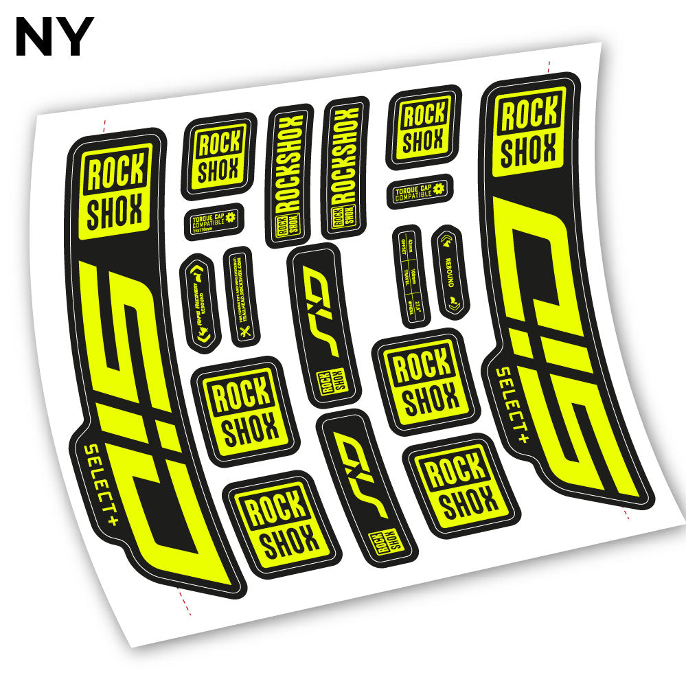 Stickers Sid Select Plus 2021 compatibles Autocollants fourche VTT