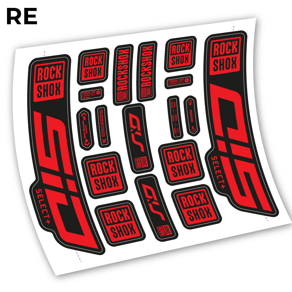 Stickers Sid Select Plus 2021 compatibles Autocollants fourche VTT