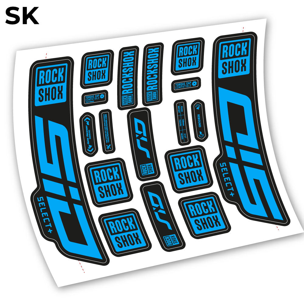 Stickers Sid Select Plus 2021 compatibles Autocollants fourche VTT