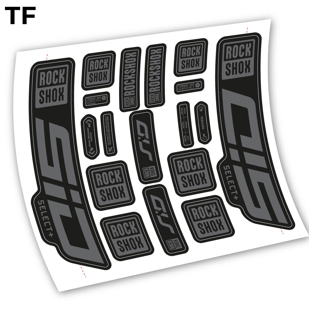 Stickers Sid Select Plus 2021 compatibles Autocollants fourche VTT
