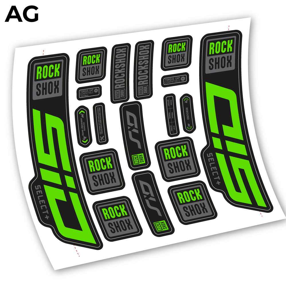 Stickers Sid Select Plus 2021 compatibles Autocollants fourche VTT
