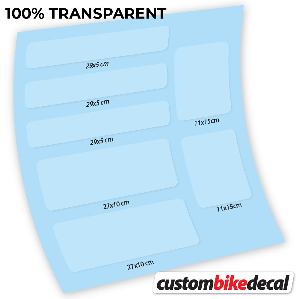 Transparent decal for Protector Square frame – bike sticker vinyl