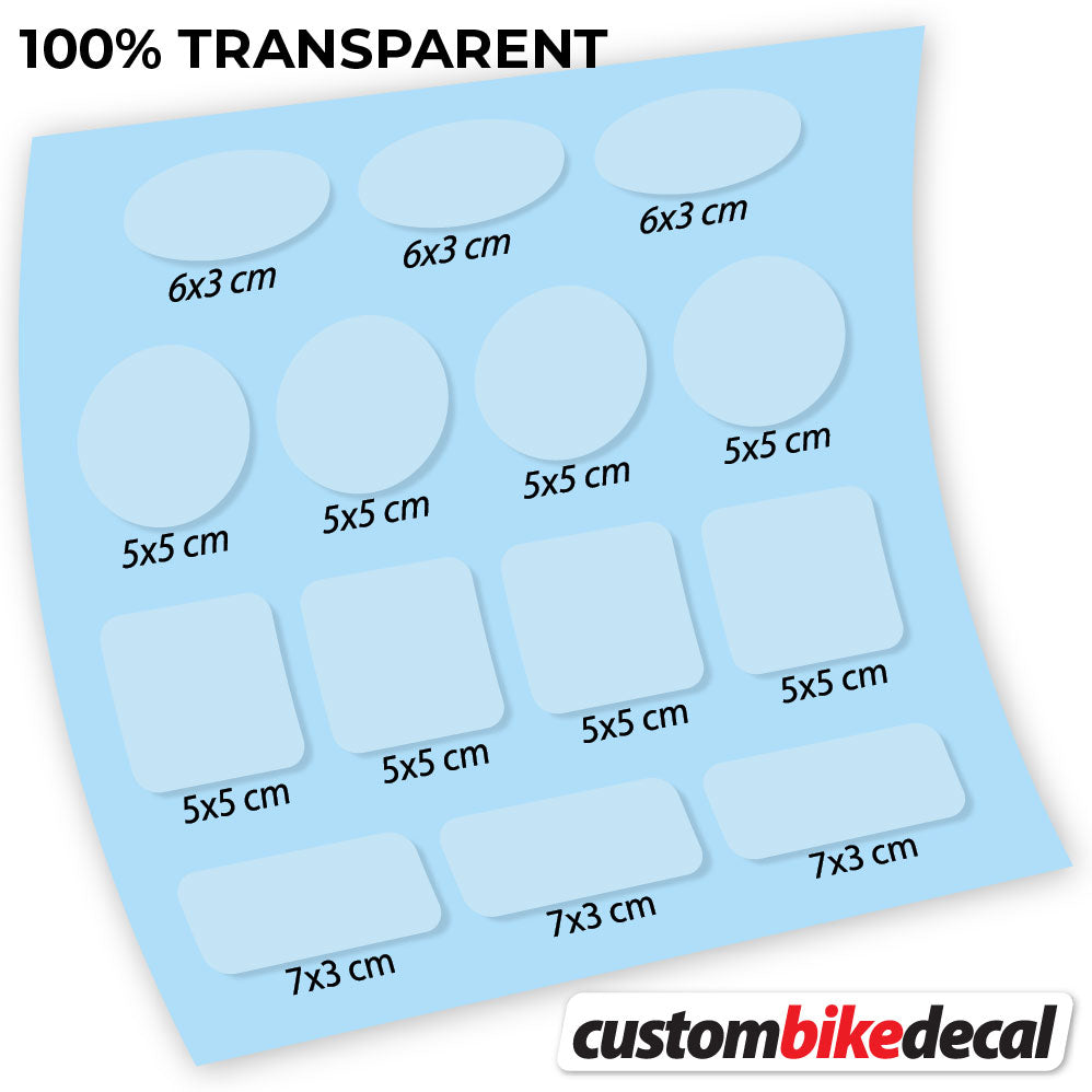 Transparent decal for Protector Square frame – bike sticker vinyl