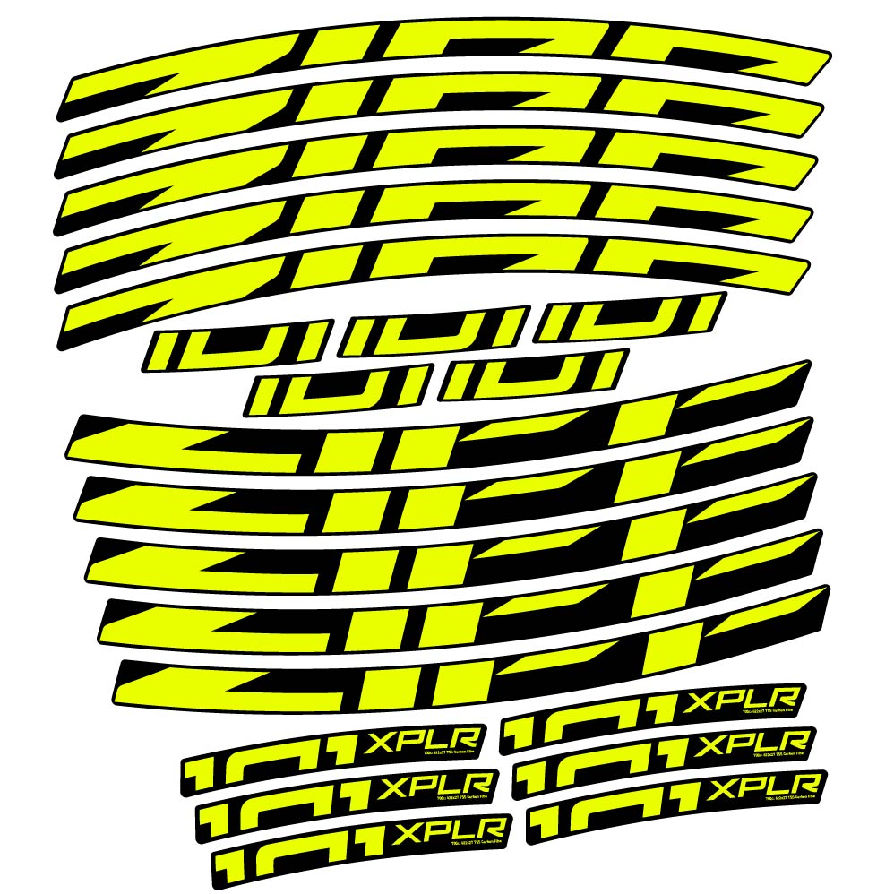 Stickers Zipp 101 XPLR compatibles Autocollants roues Route