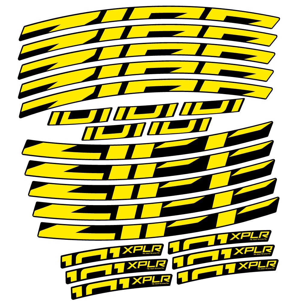 Stickers Zipp 101 XPLR compatibles Autocollants roues Route