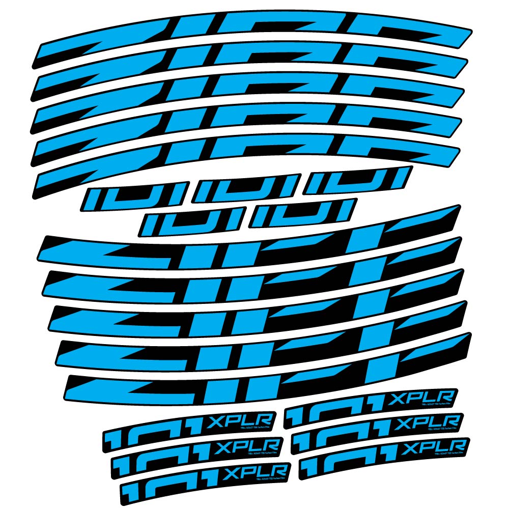 Stickers Zipp 101 XPLR compatibles Autocollants roues Route