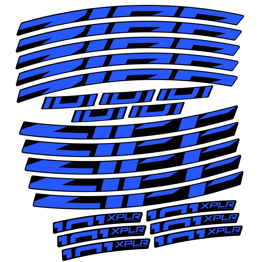 Stickers Zipp 101 XPLR compatibles Autocollants roues Route