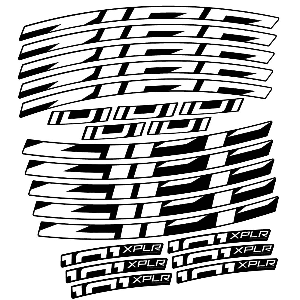 Stickers Zipp 101 XPLR compatibles Autocollants roues Route