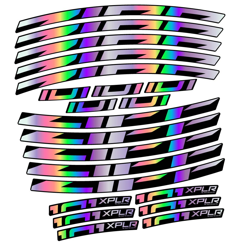 Stickers Zipp 101 XPLR compatibles Autocollants roues Route