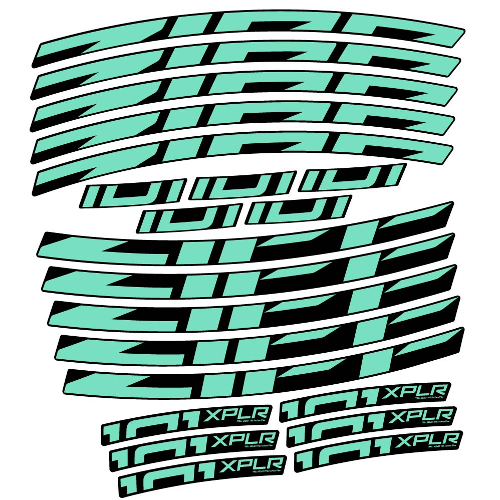 Stickers Zipp 101 XPLR compatibles Autocollants roues Route