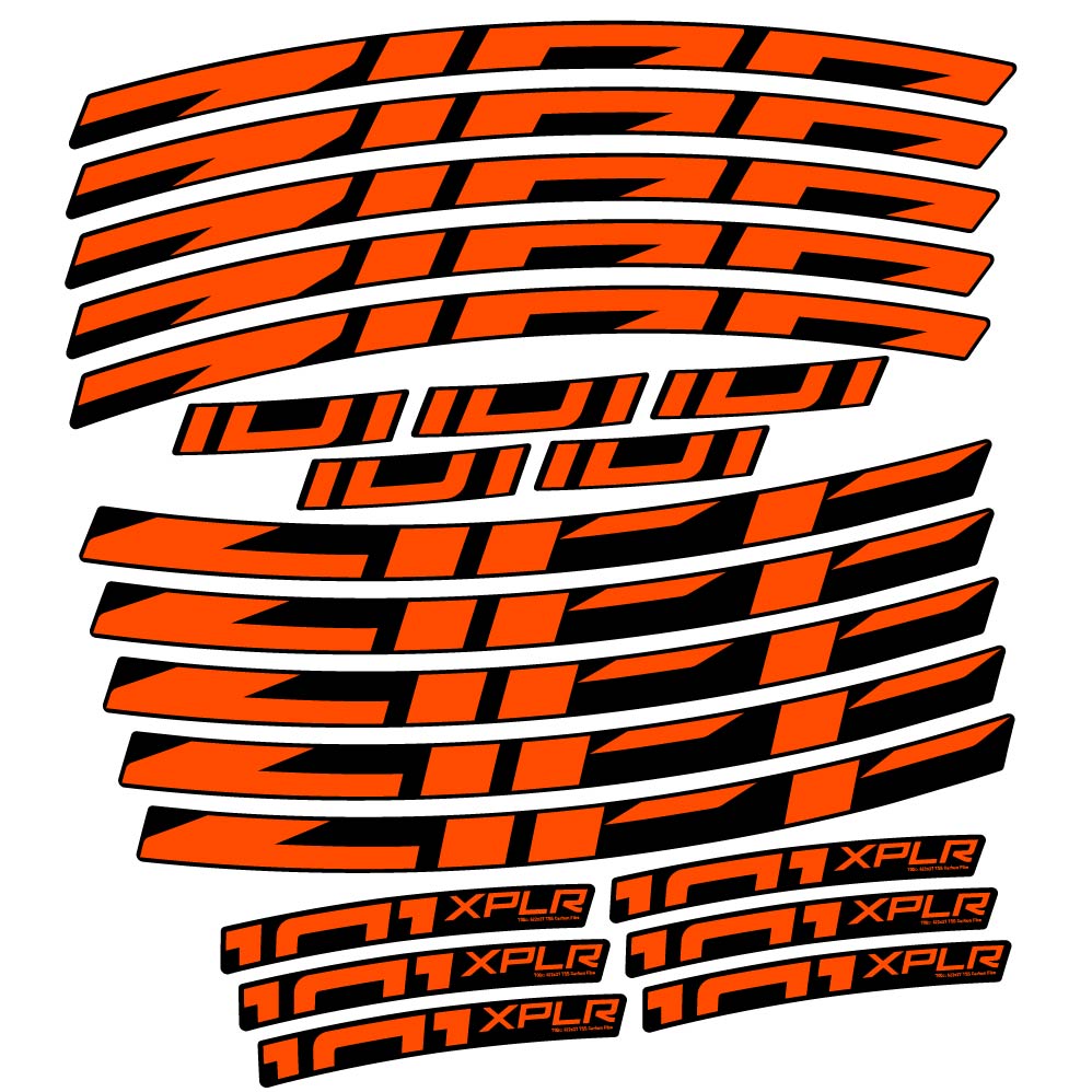 Stickers Zipp 101 XPLR compatibles Autocollants roues Route